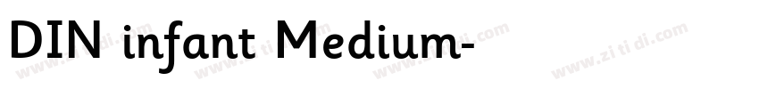 DIN infant Medium字体转换